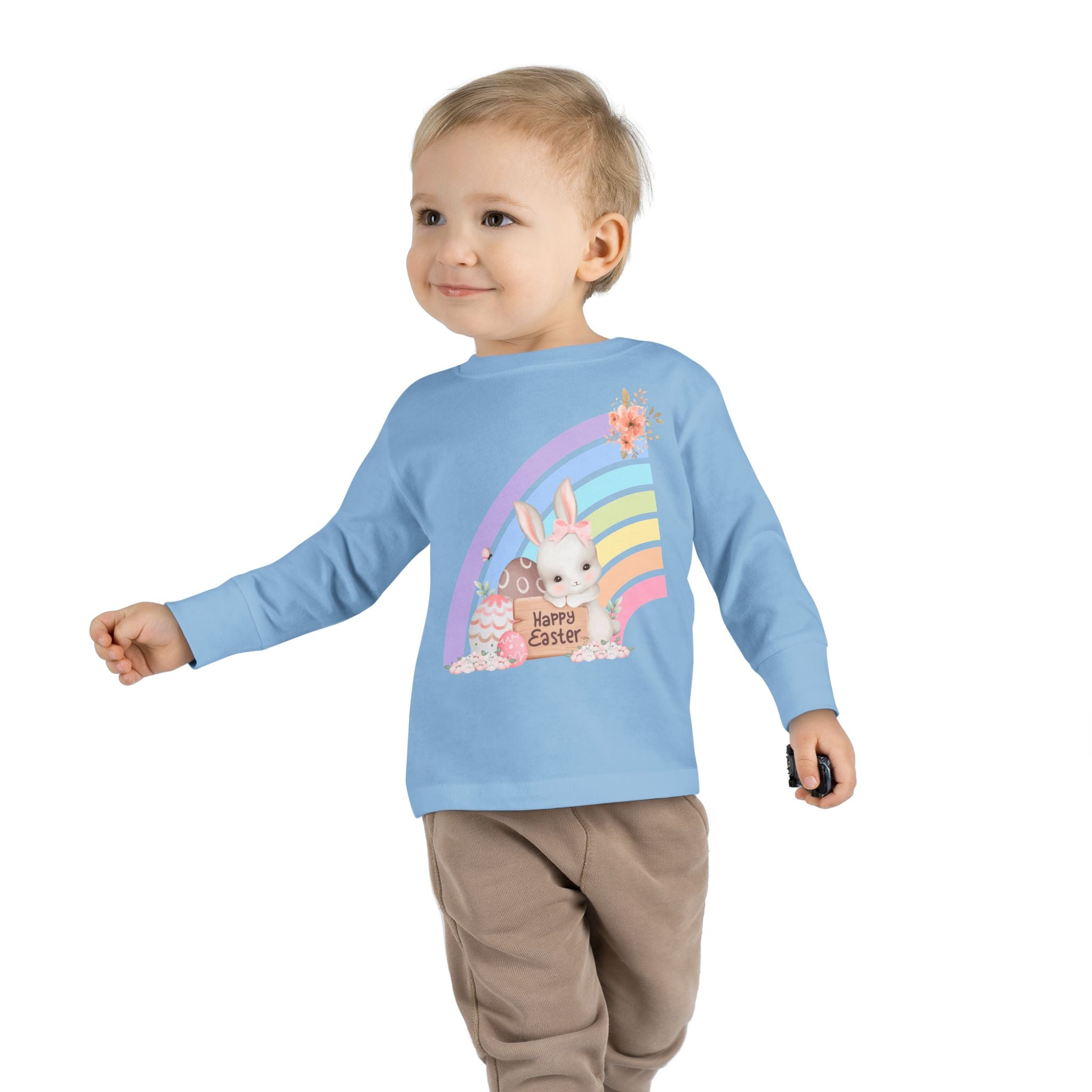 Easter Rainbow Toddler Long Sleeve Tee
