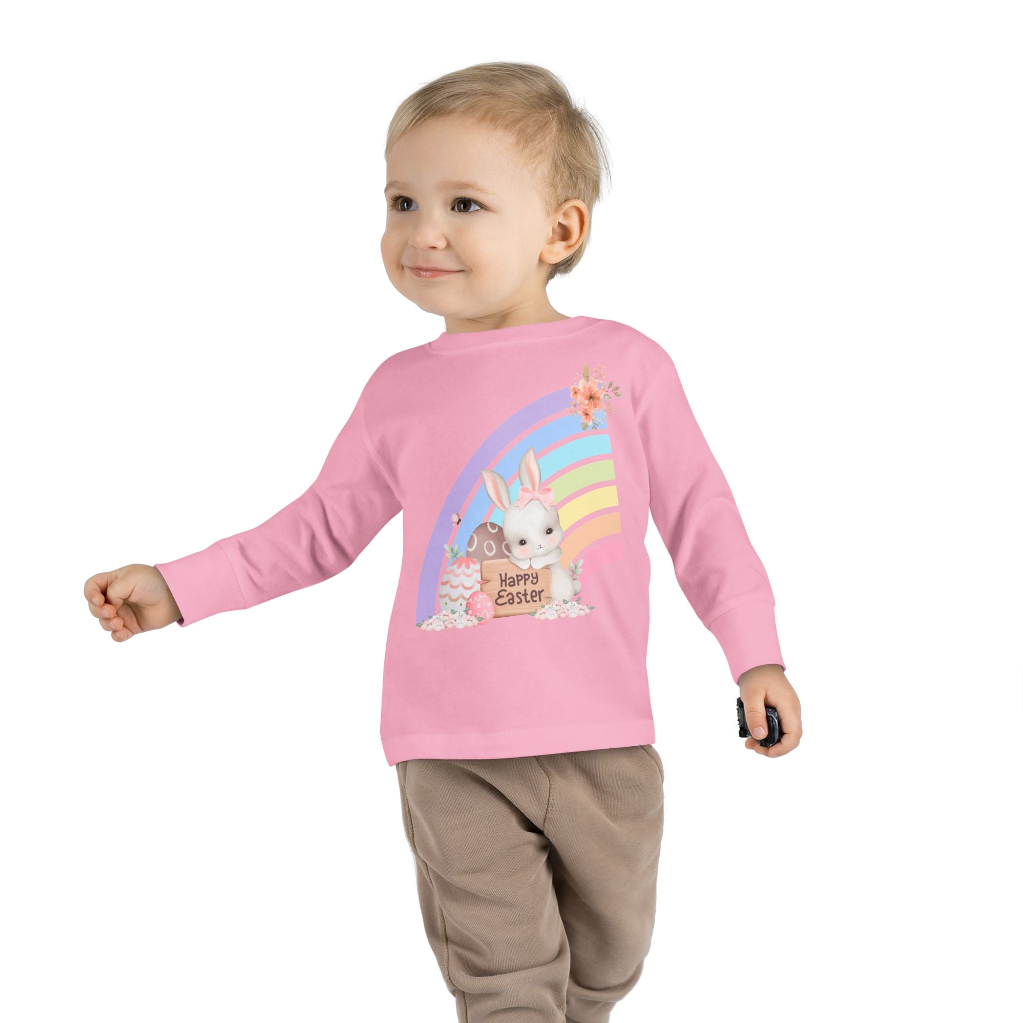 Easter Rainbow Toddler Long Sleeve Tee