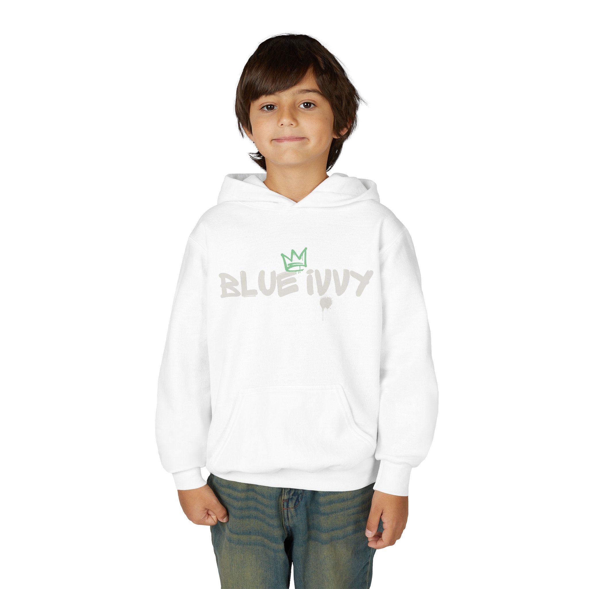 'Blue Ivvy' Crown  Youth Hooded Sweatshirt