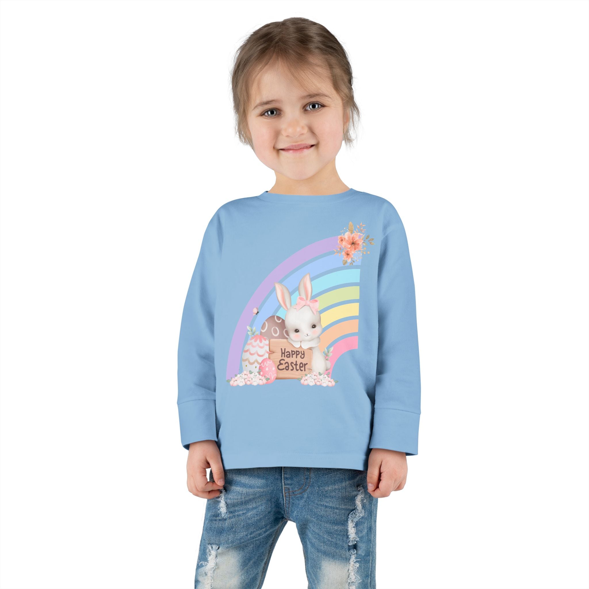 Easter Rainbow Toddler Long Sleeve Tee