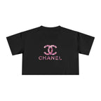 Women's Chanel Glitter Crop Tee