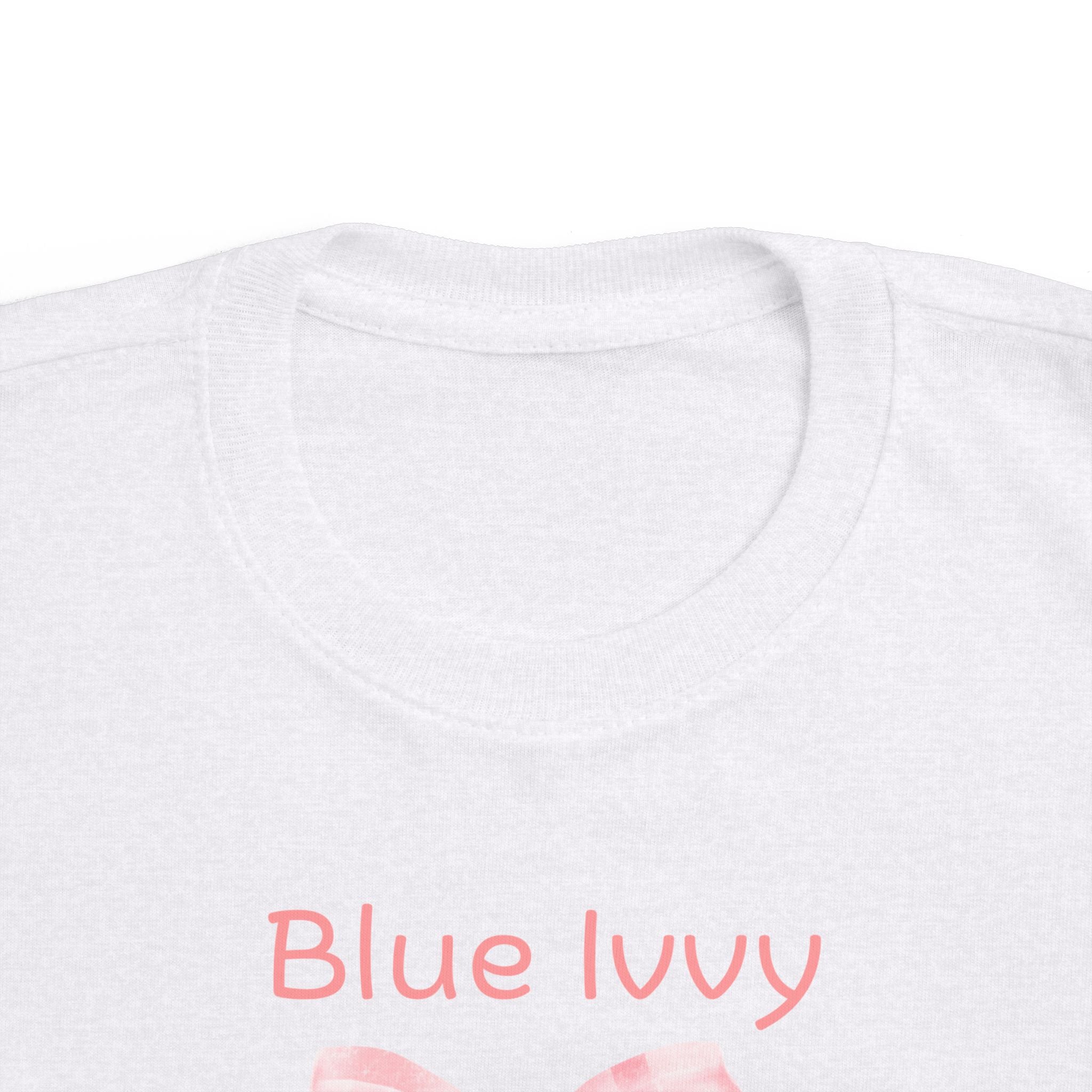 Blue Ivvy Checkered Bow Tee