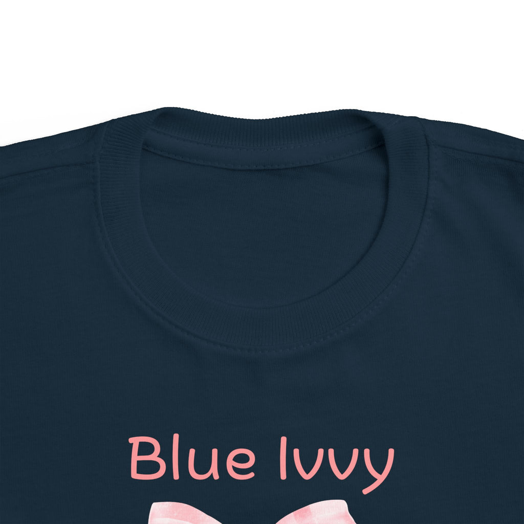 Blue Ivvy Checkered Bow Tee