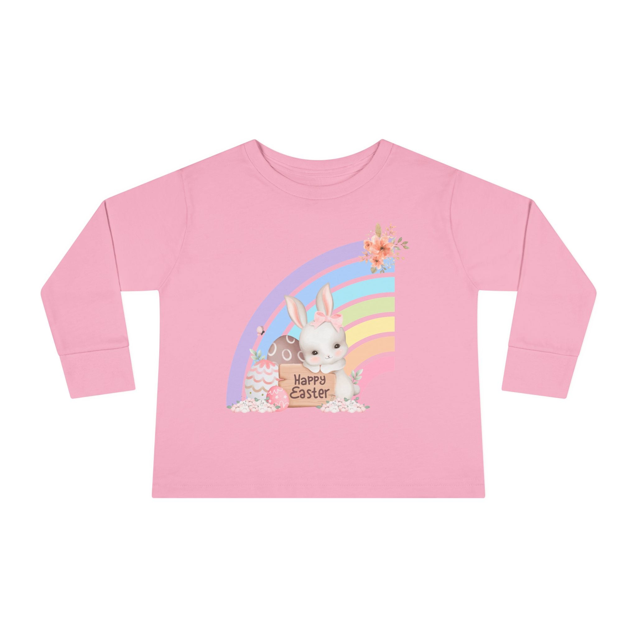 Easter Rainbow Toddler Long Sleeve Tee