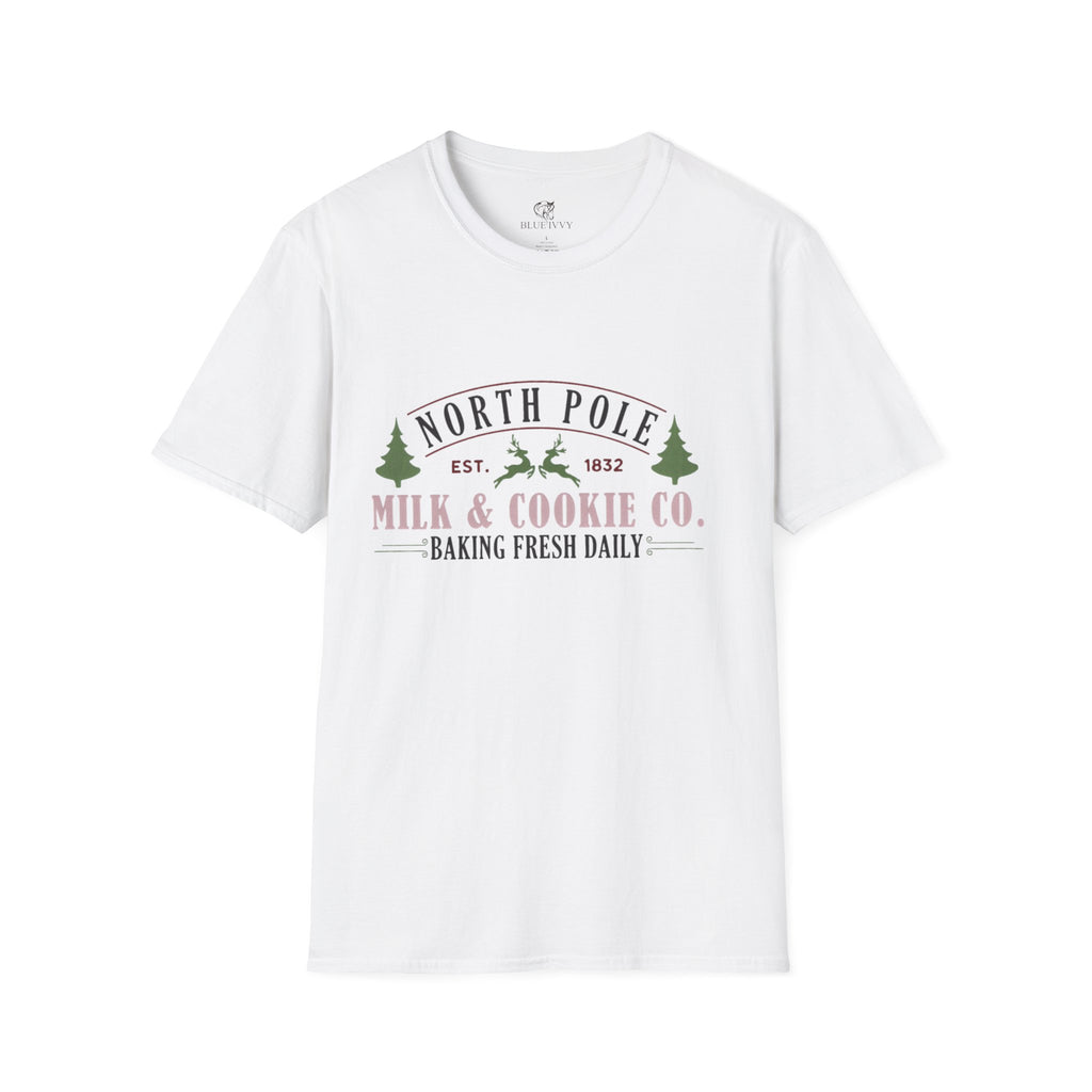 Milk and Cookies Christmas Tee