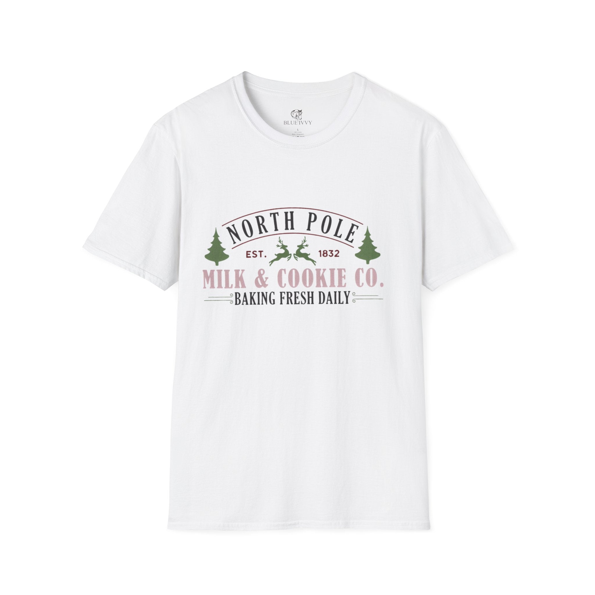 Milk and Cookies Christmas Tee