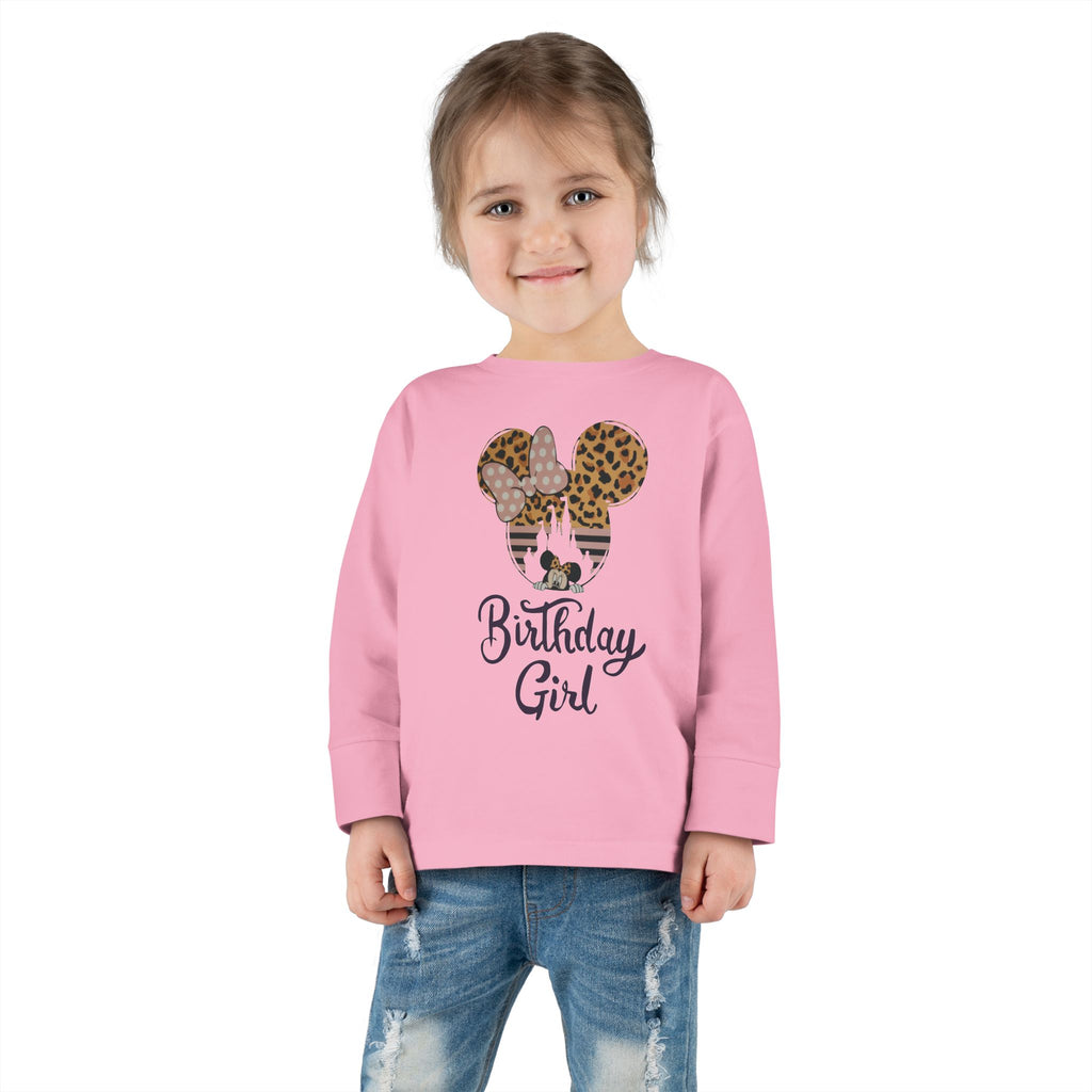 Disney Birthday Girl Toddler Long Sleeve Tee