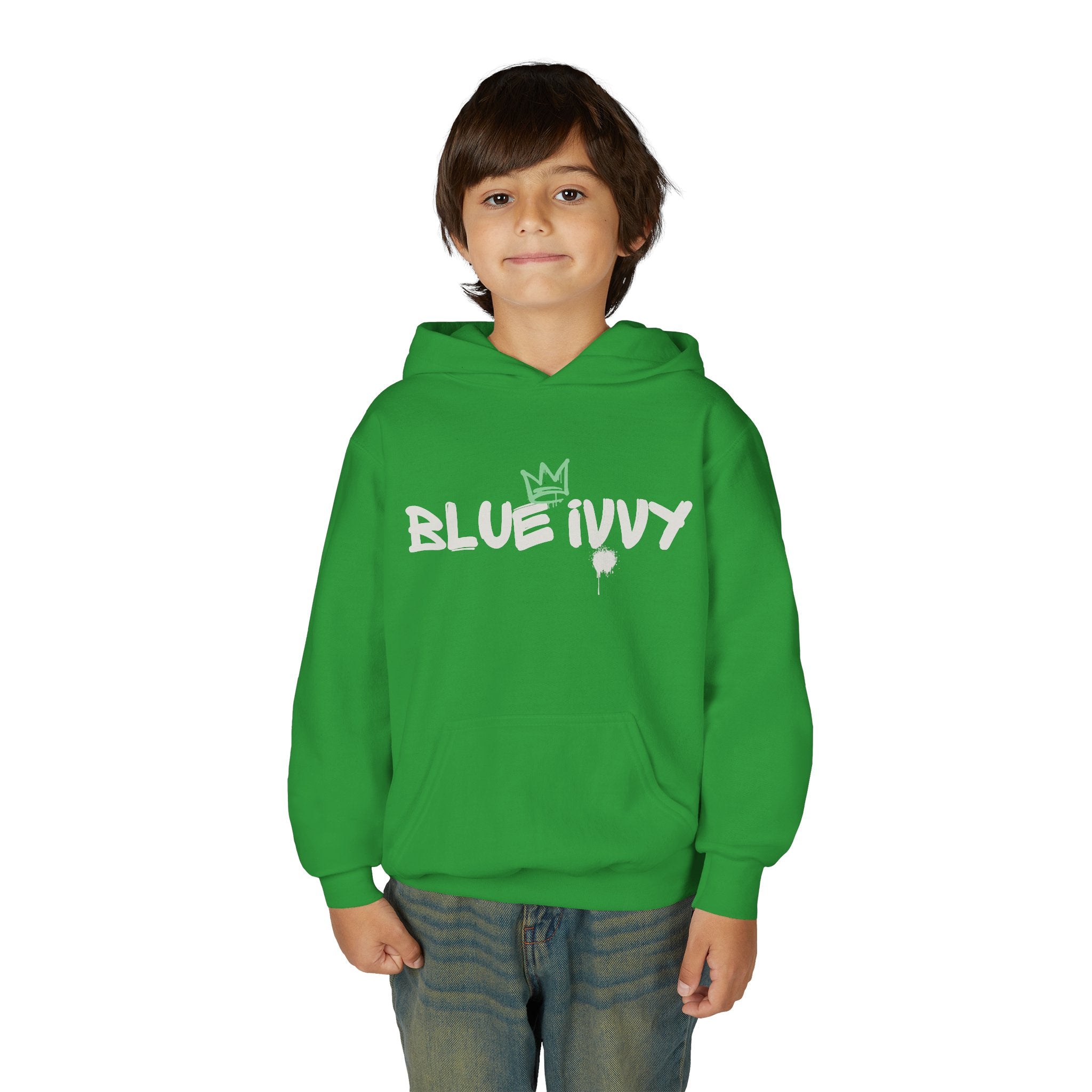 'Blue Ivvy' Crown  Youth Hooded Sweatshirt