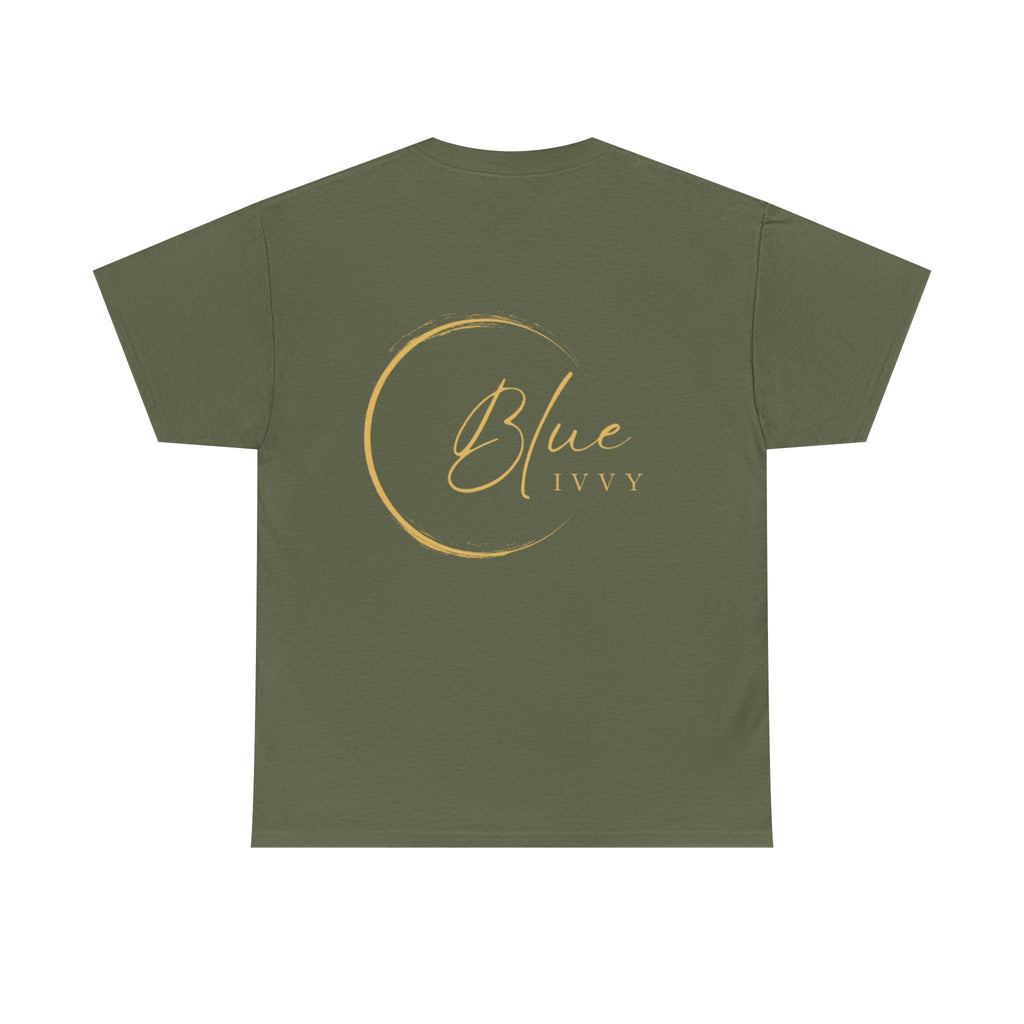 'Blue Ivvy' in Gold Tee