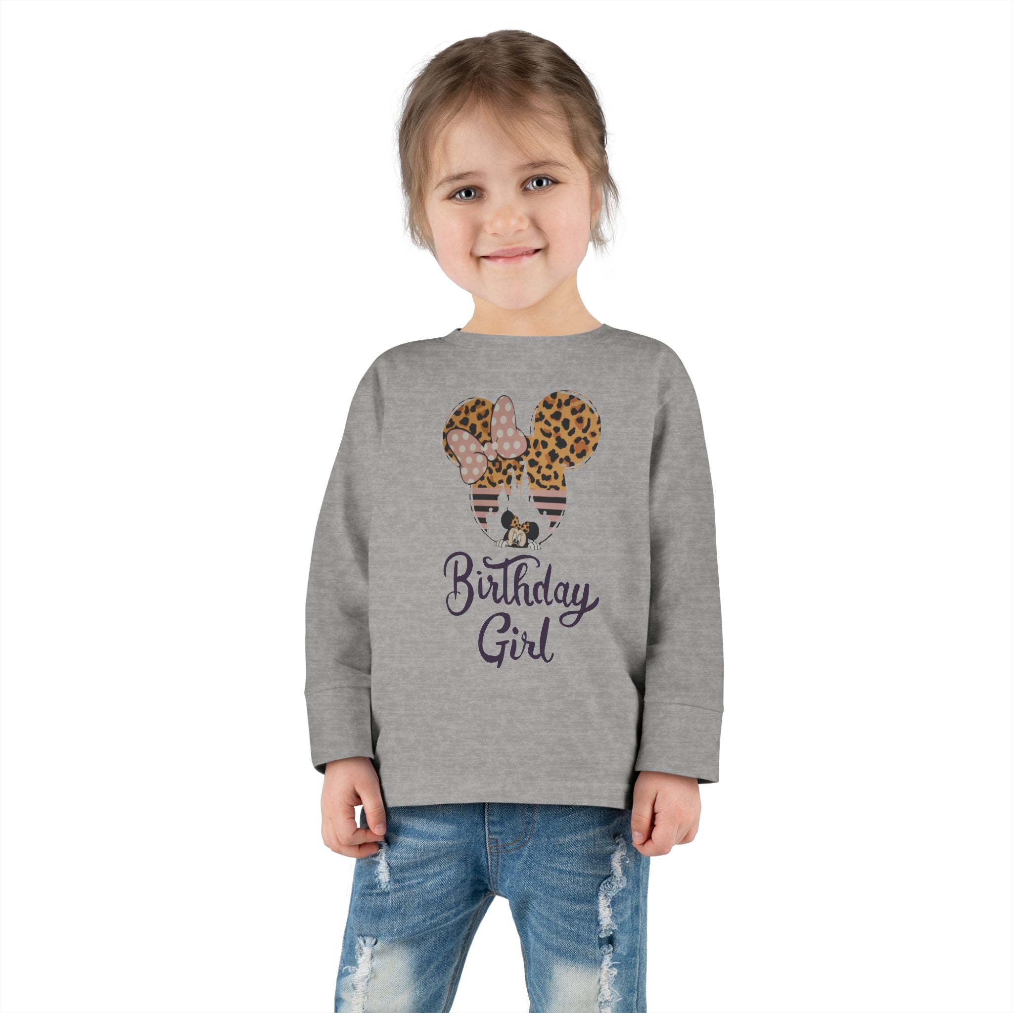Disney Birthday Girl Toddler Long Sleeve Tee