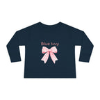 Pink Checkered Bow Long Sleeve