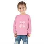 Pink Checkered Bow Long Sleeve
