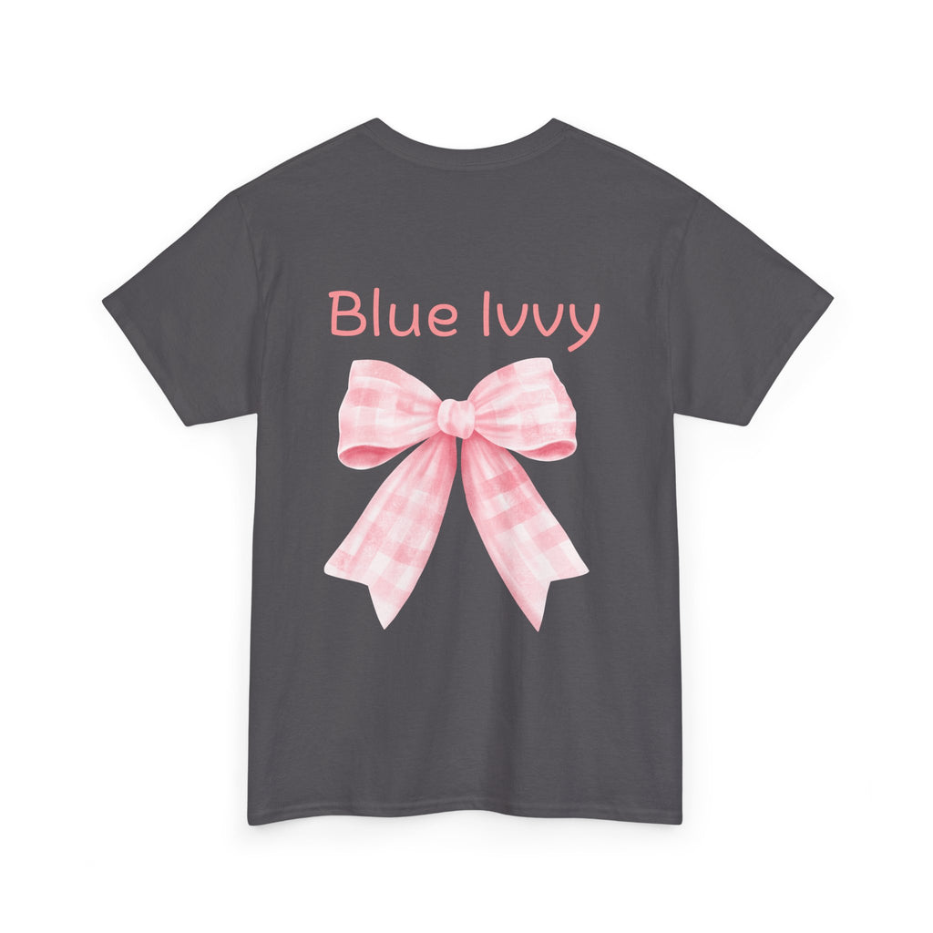 Checkered Bow Cotton Tee