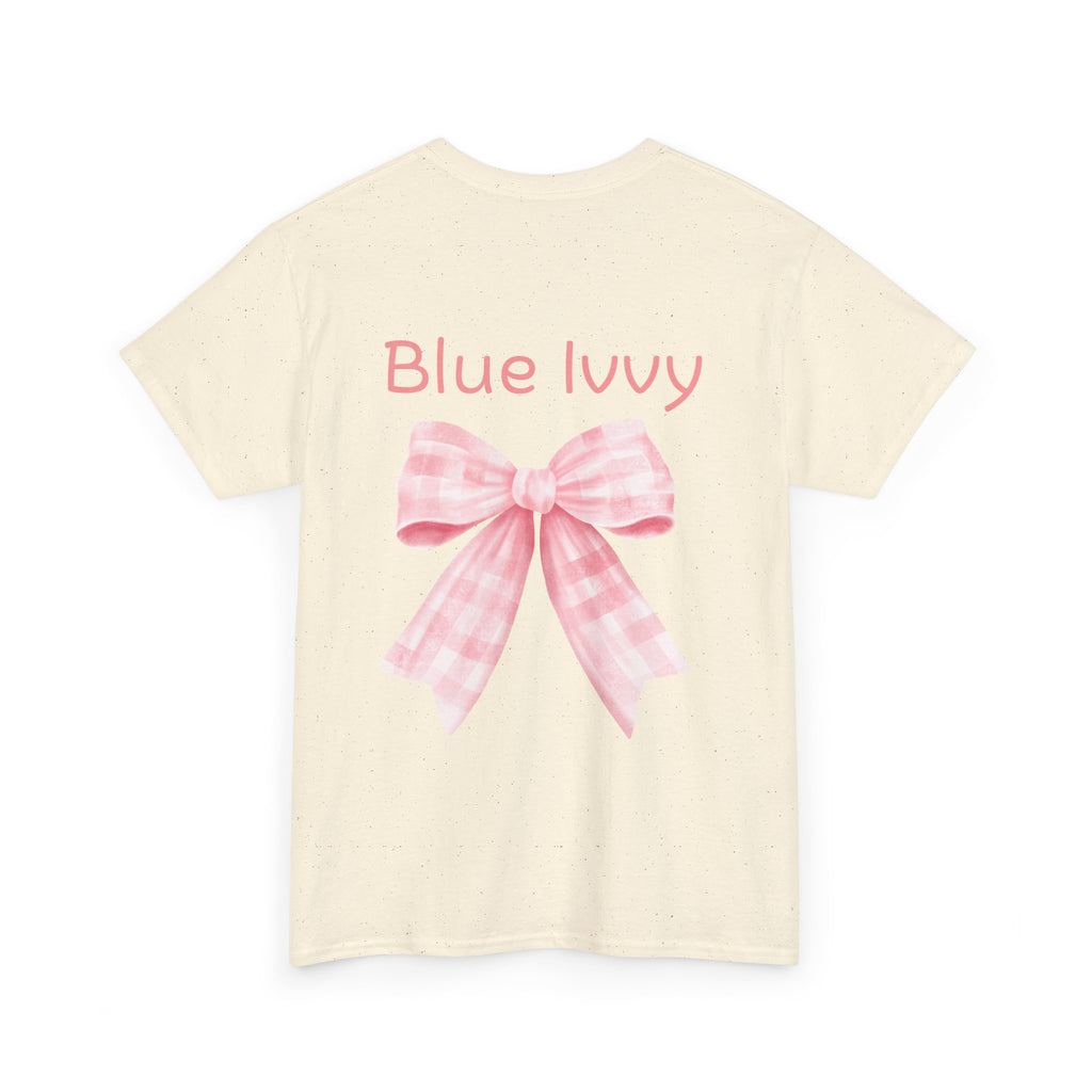 Checkered Bow Cotton Tee