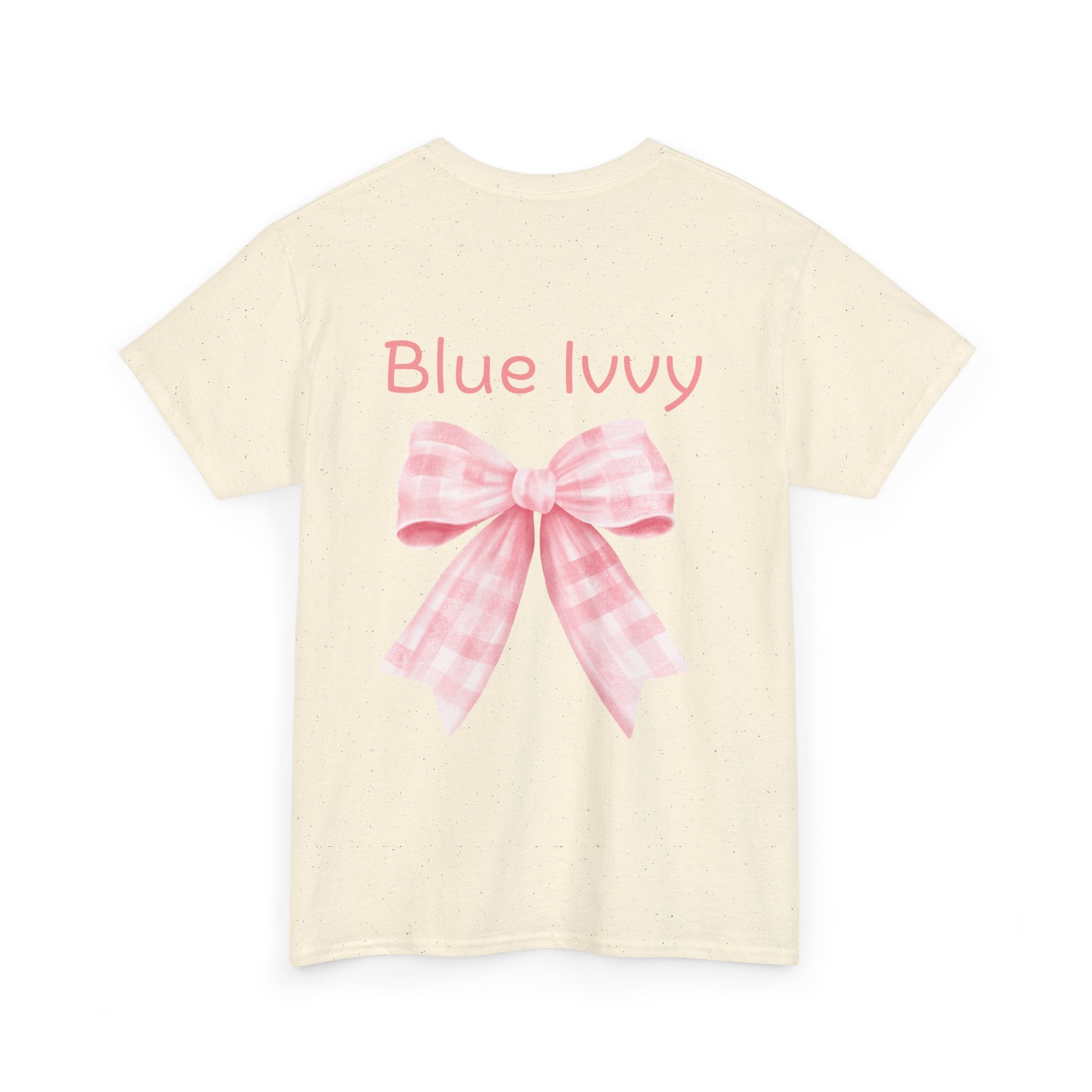 Checkered Bow Cotton Tee