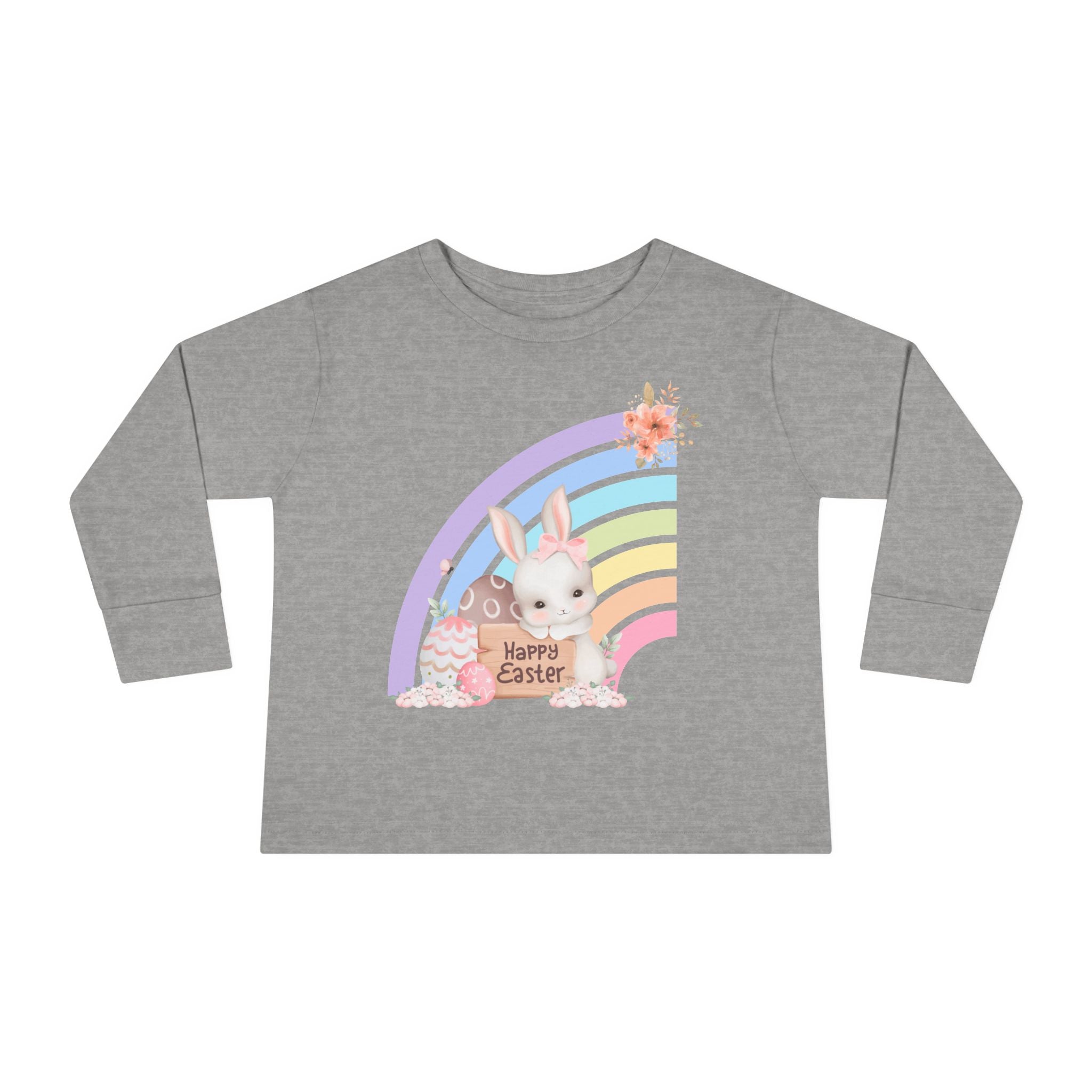 Easter Rainbow Toddler Long Sleeve Tee