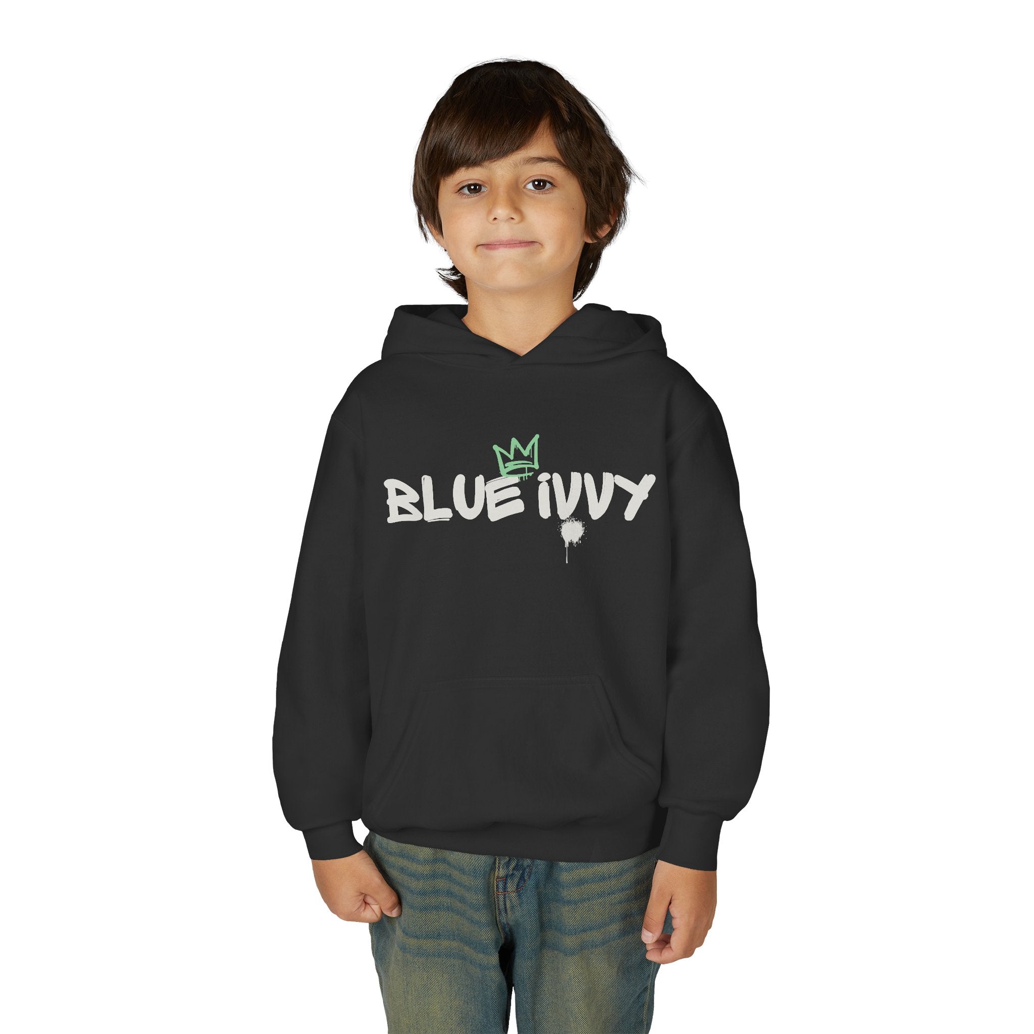 'Blue Ivvy' Crown  Youth Hooded Sweatshirt