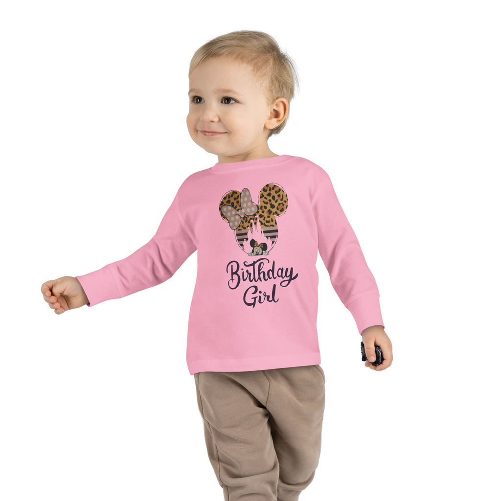 Disney Birthday Girl Toddler Long Sleeve Tee