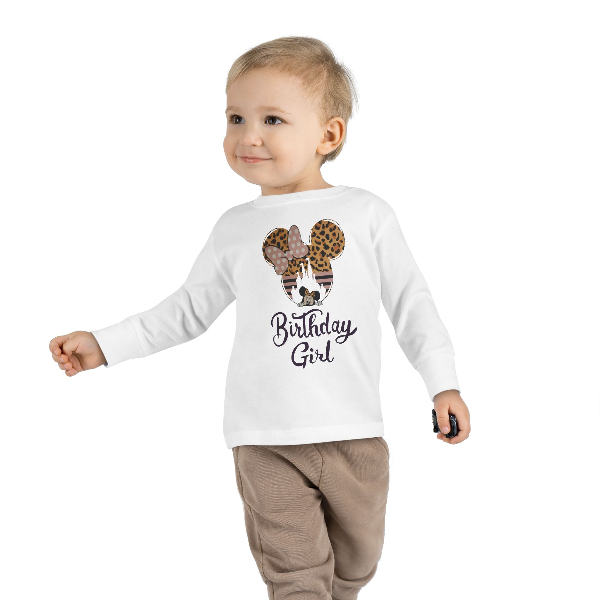 Disney Birthday Girl Toddler Long Sleeve Tee