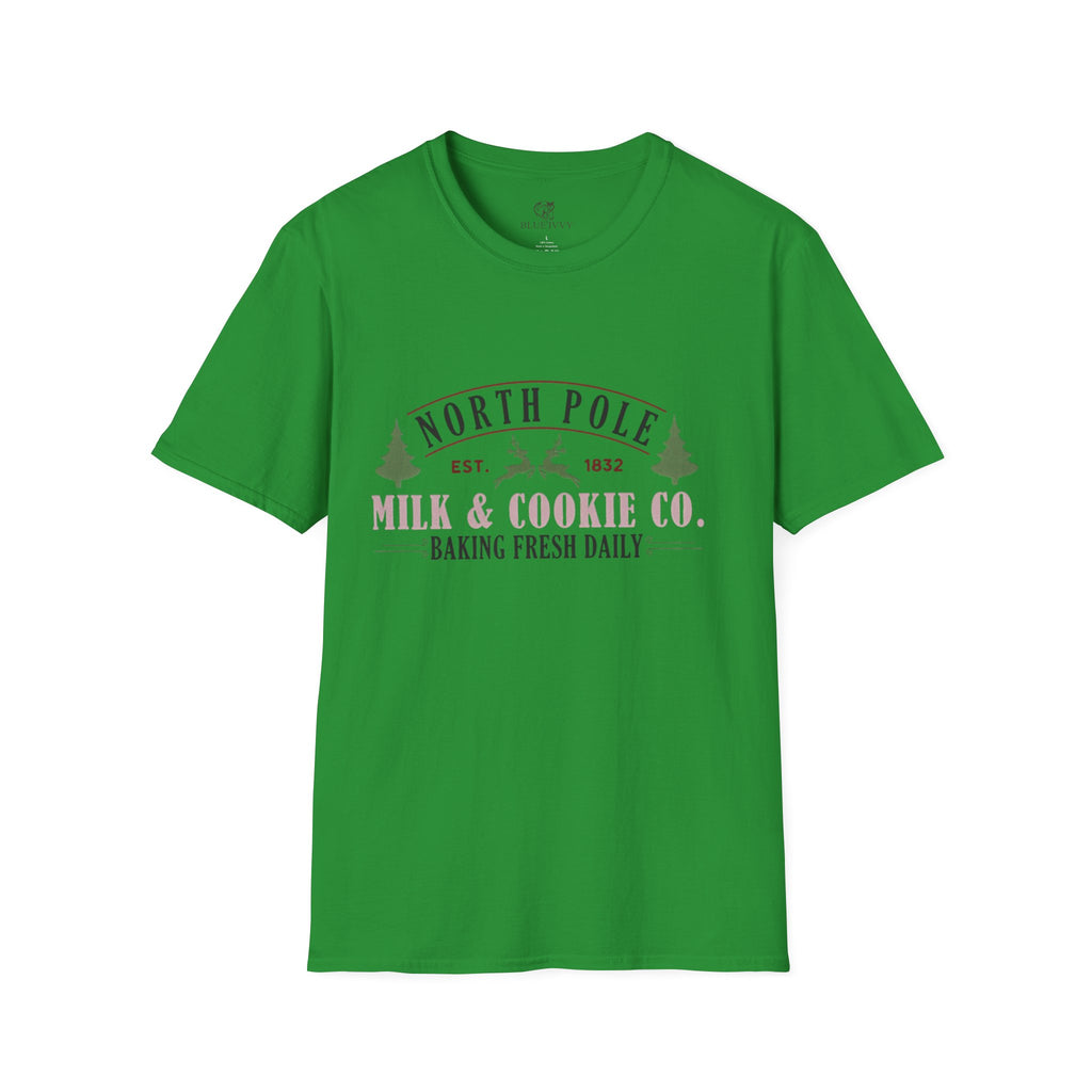Milk and Cookies Christmas Tee