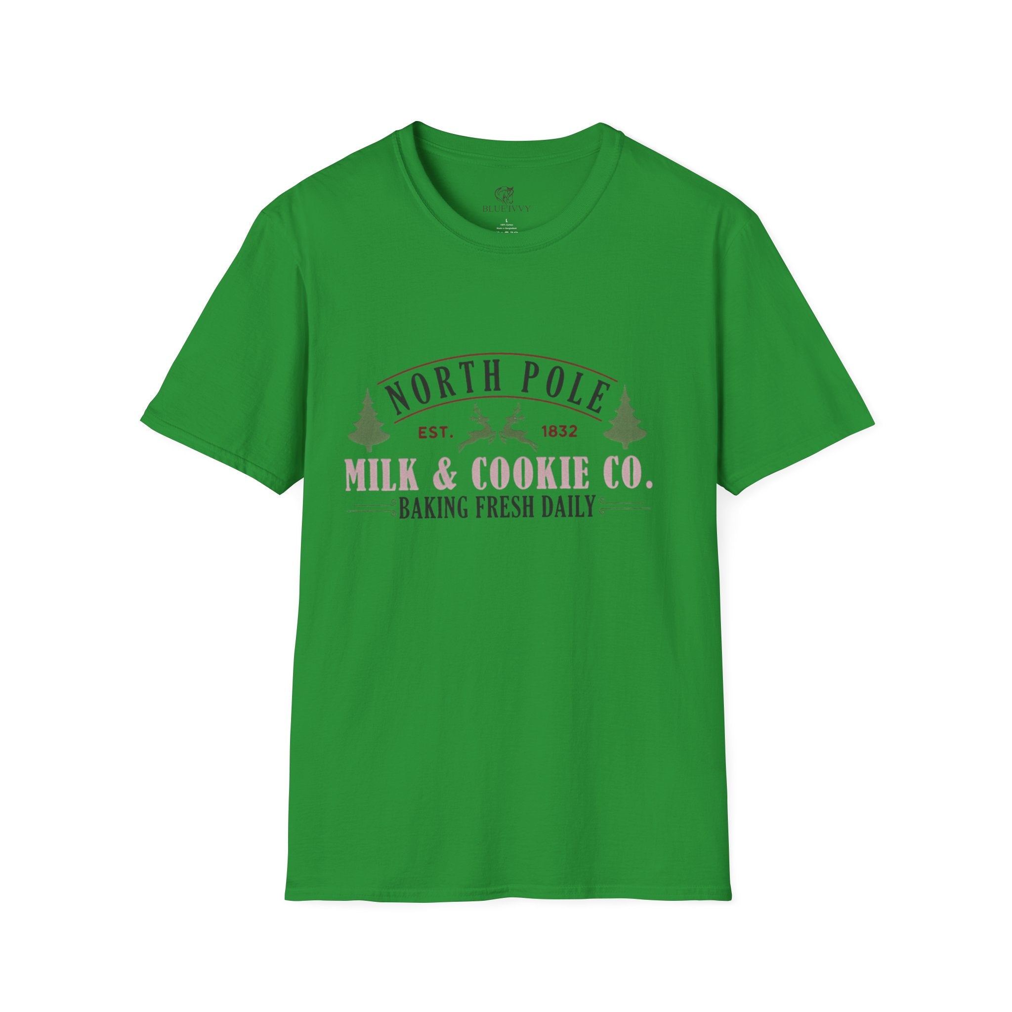Milk and Cookies Christmas Tee