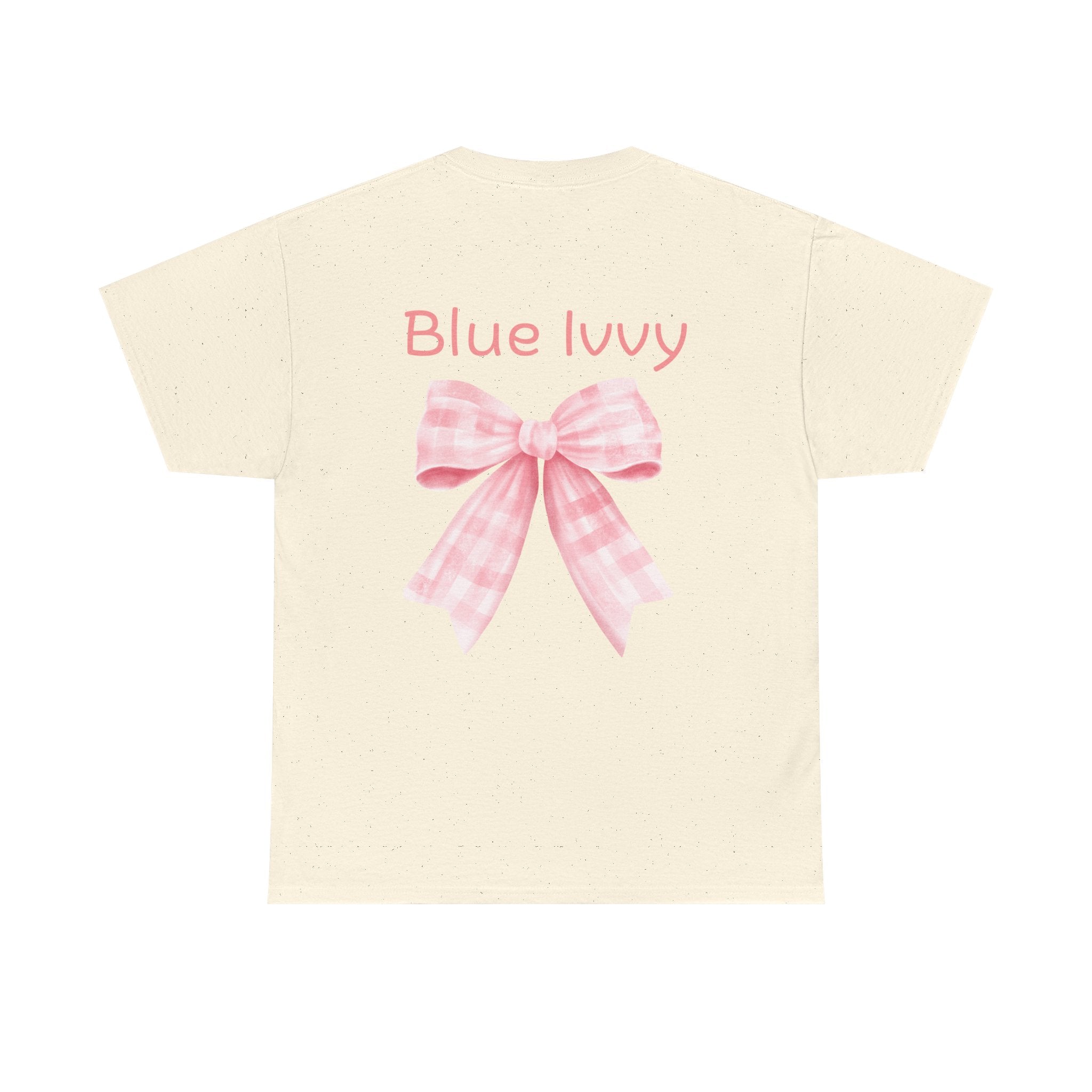 Checkered Bow Cotton Tee