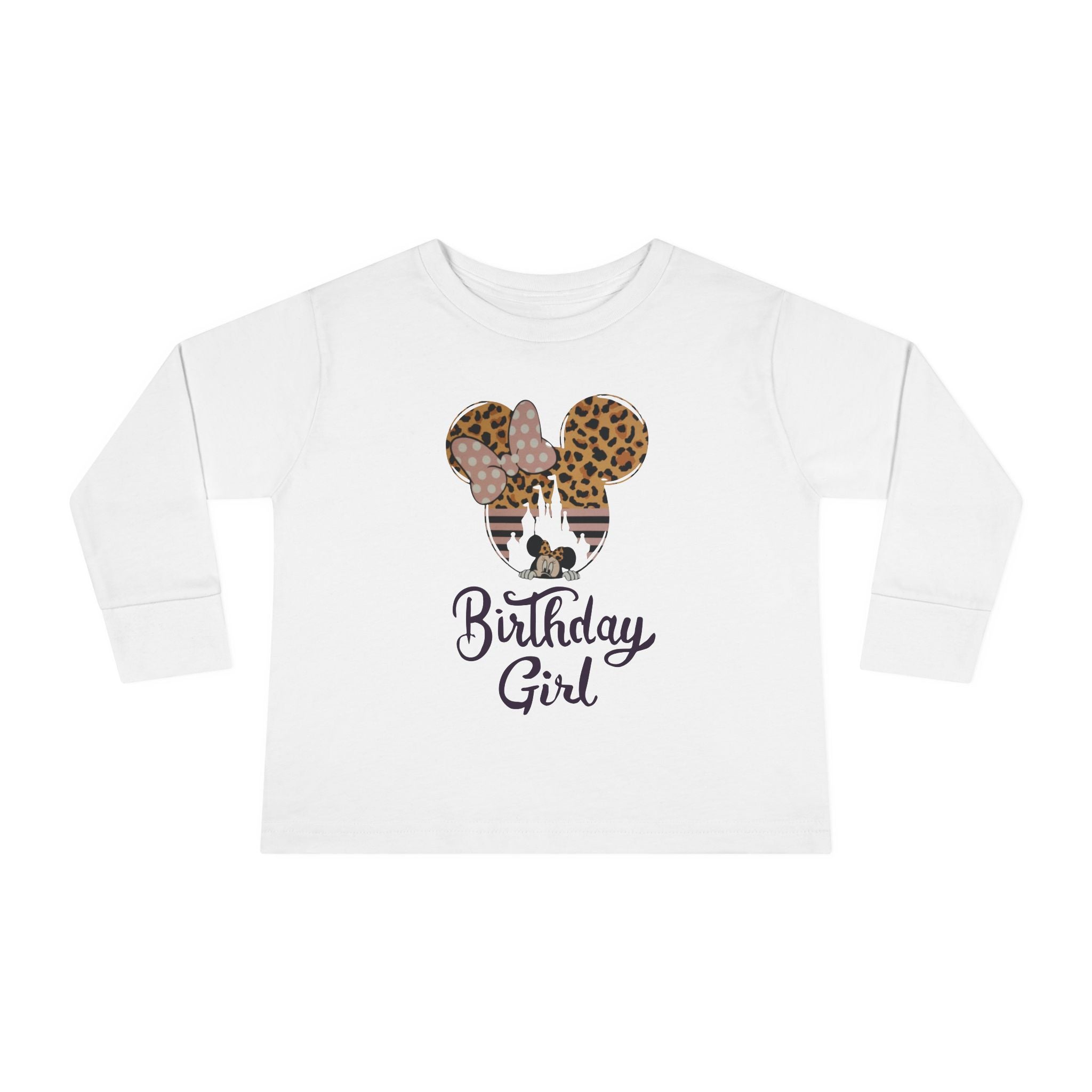 Disney Birthday Girl Toddler Long Sleeve Tee