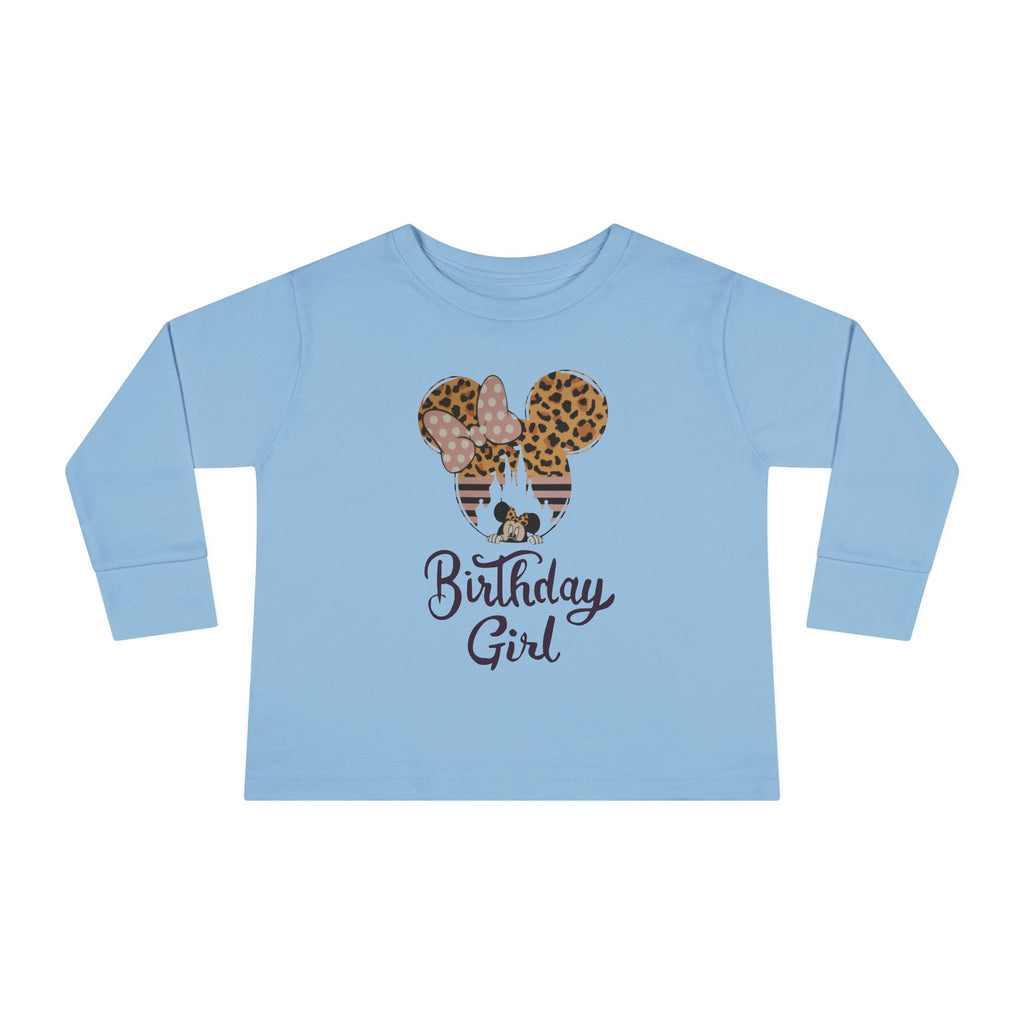 Disney Birthday Girl Toddler Long Sleeve Tee