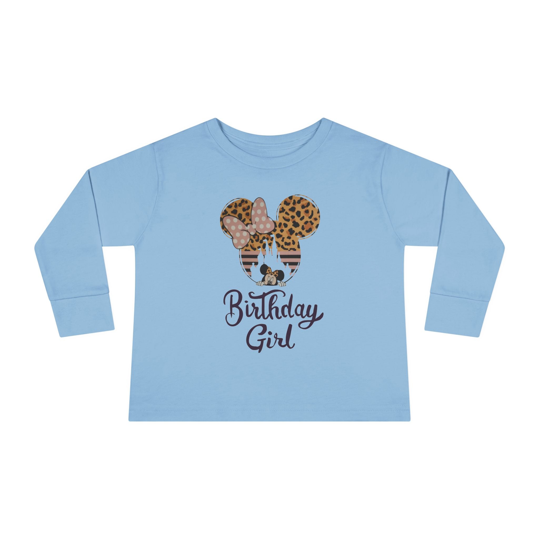 Disney Birthday Girl Toddler Long Sleeve Tee