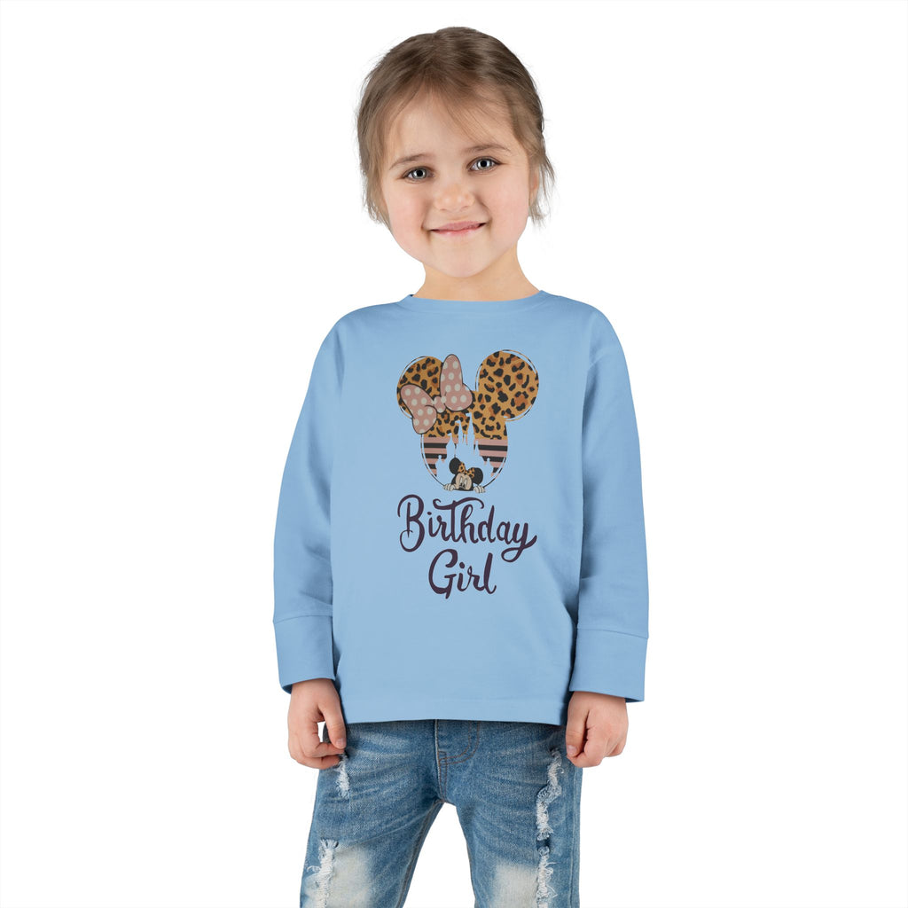 Disney Birthday Girl Toddler Long Sleeve Tee
