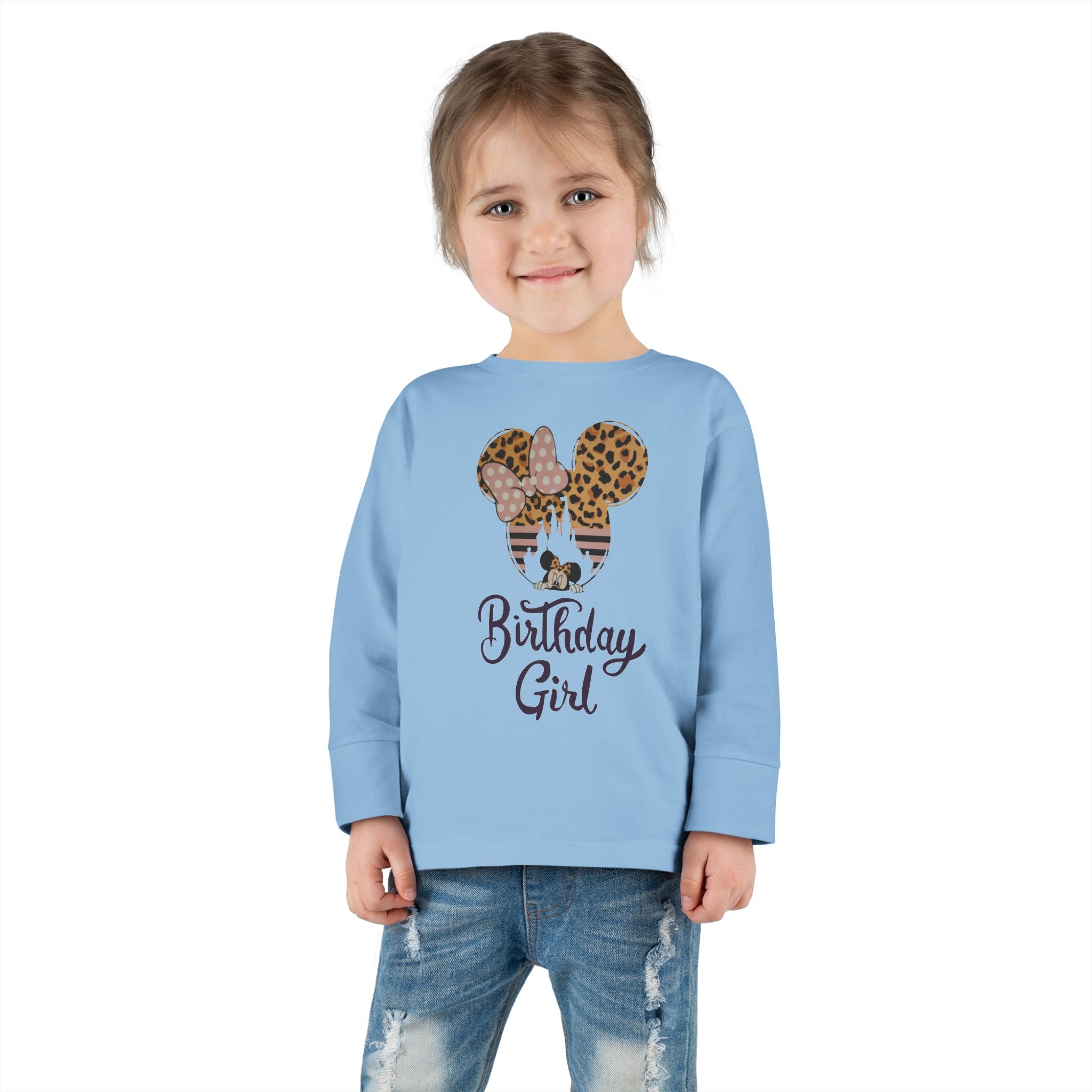 Disney Birthday Girl Toddler Long Sleeve Tee