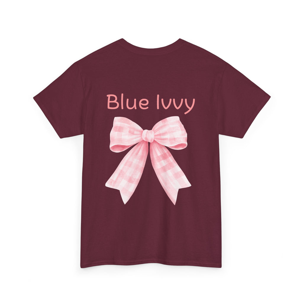 Checkered Bow Cotton Tee