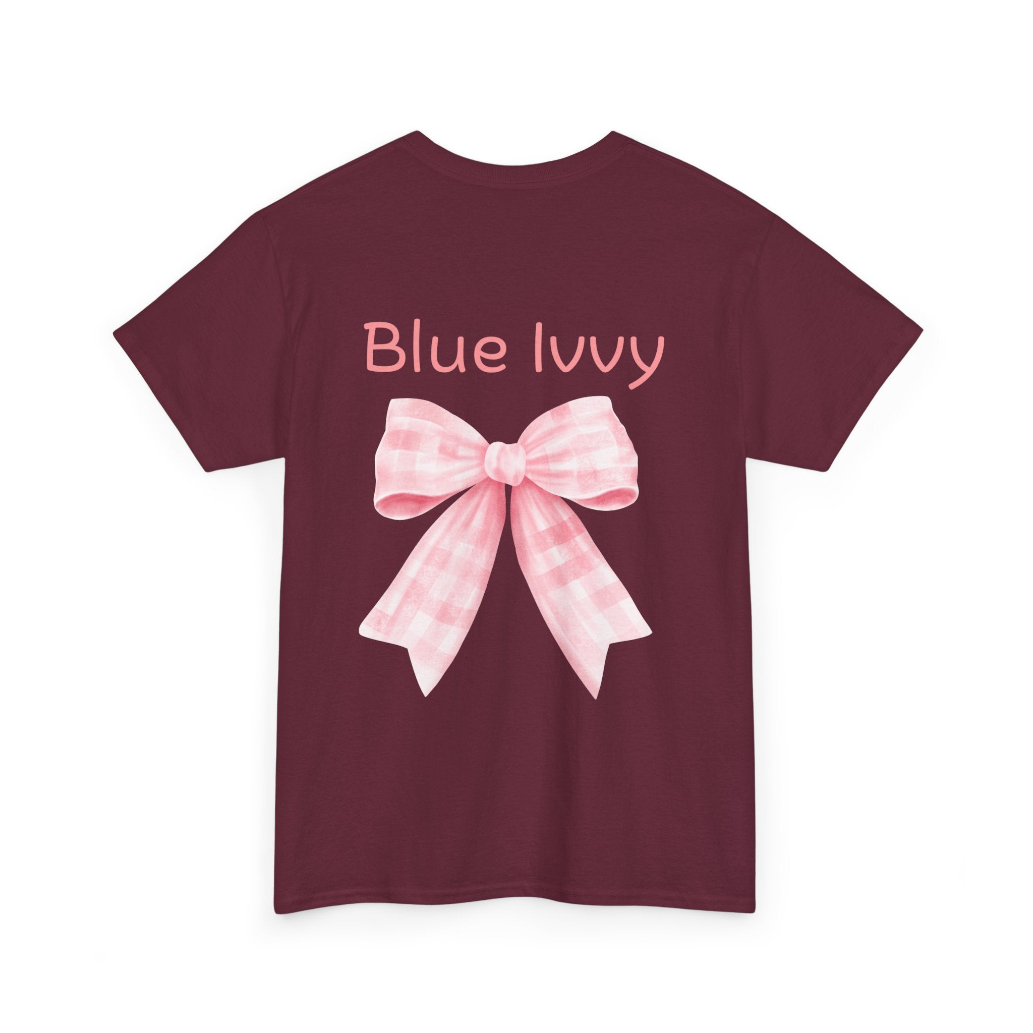 Checkered Bow Cotton Tee