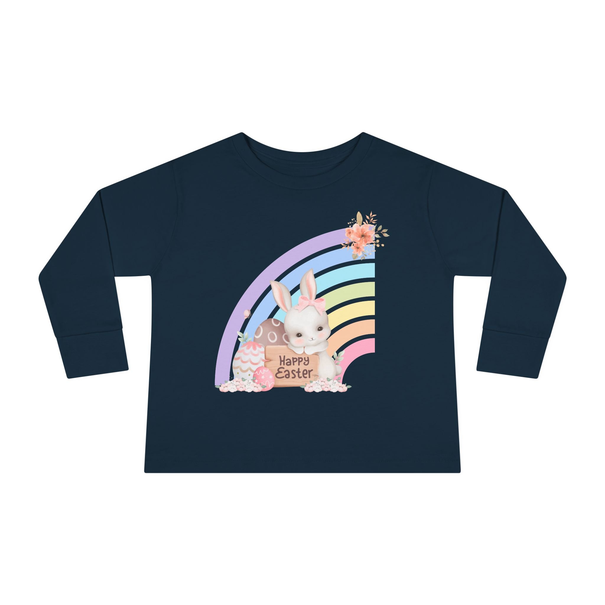 Easter Rainbow Toddler Long Sleeve Tee