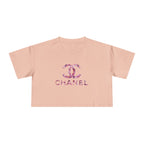Women's Chanel Glitter Crop Tee