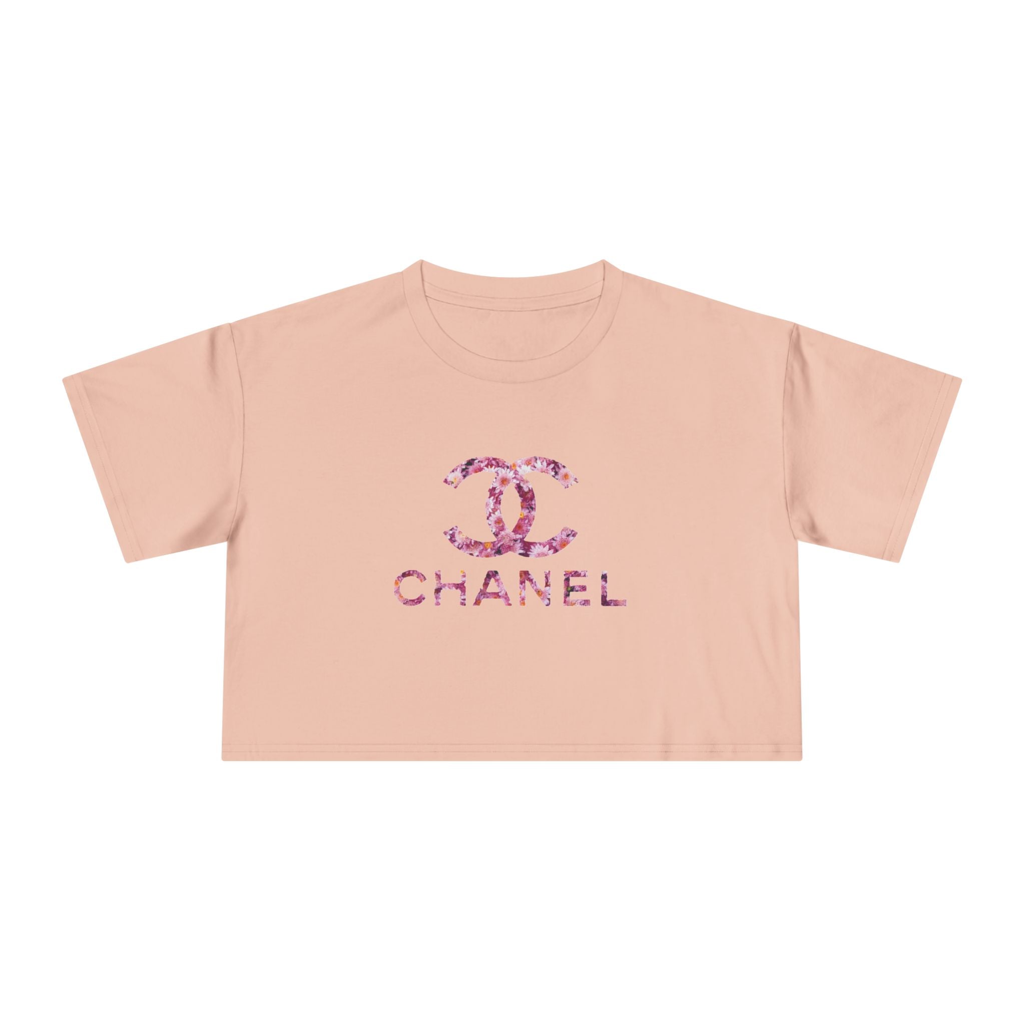 Women's Chanel Glitter Crop Tee