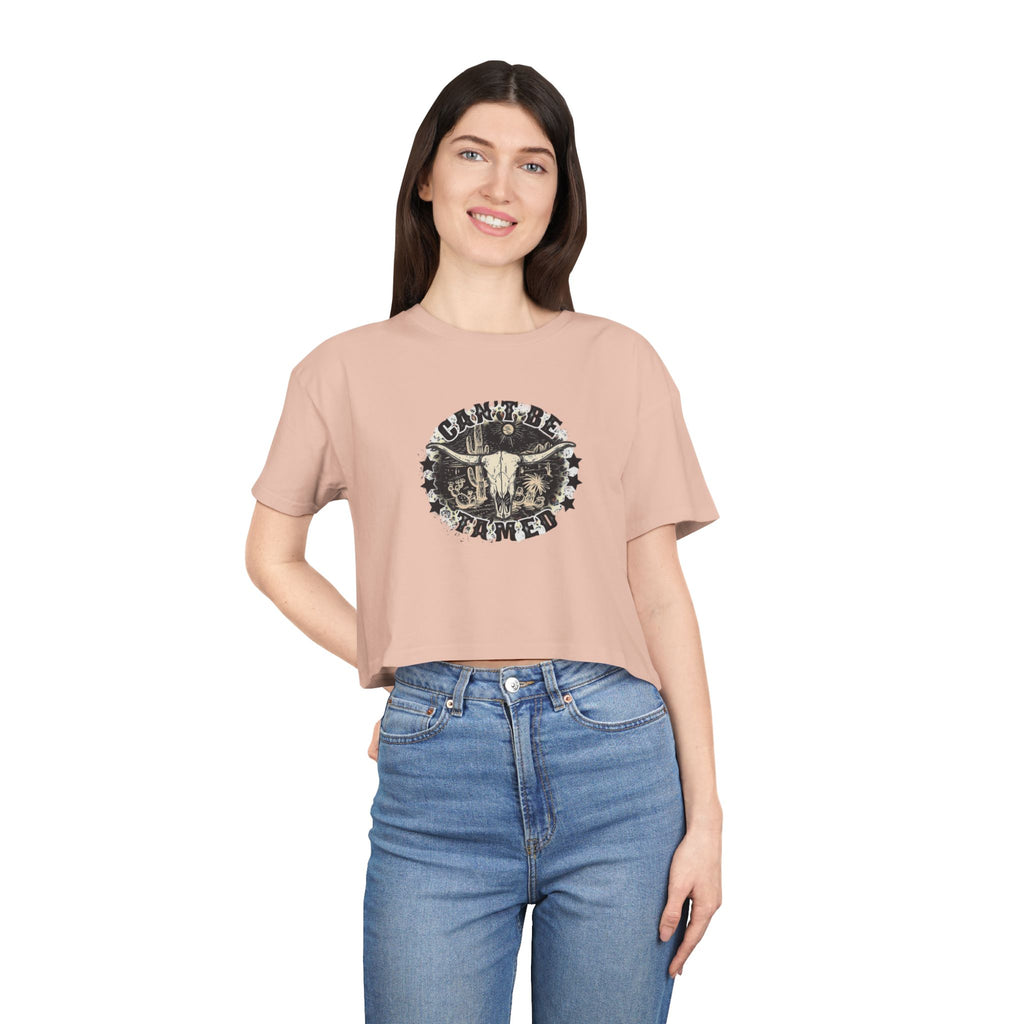 Can't Be Tamed Crop Tee