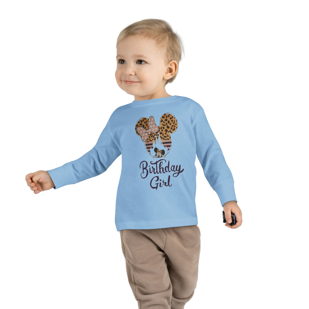 Disney Birthday Girl Toddler Long Sleeve Tee