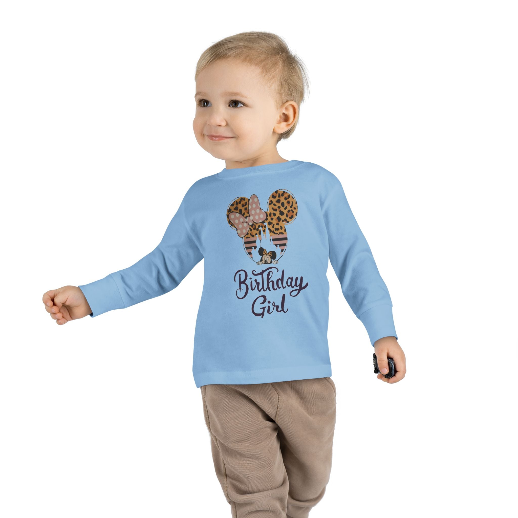 Disney Birthday Girl Toddler Long Sleeve Tee