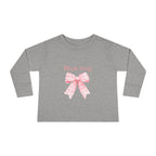 Pink Checkered Bow Long Sleeve