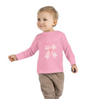 Pink Checkered Bow Long Sleeve
