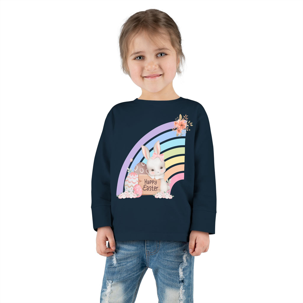 Easter Rainbow Toddler Long Sleeve Tee