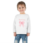 Pink Checkered Bow Long Sleeve