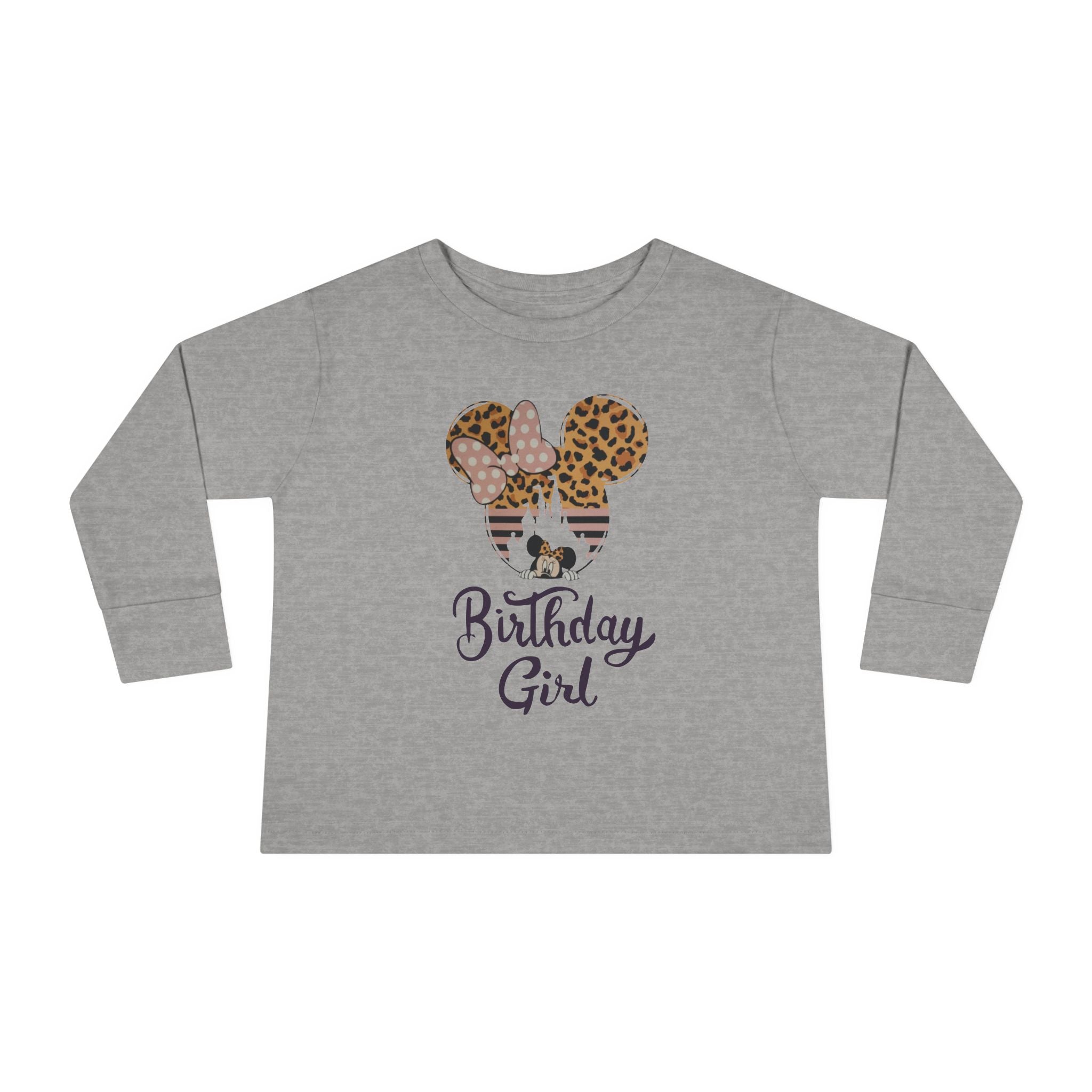 Disney Birthday Girl Toddler Long Sleeve Tee