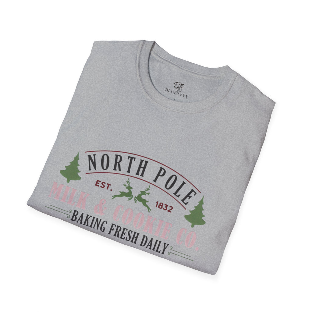 Milk and Cookies Christmas Tee