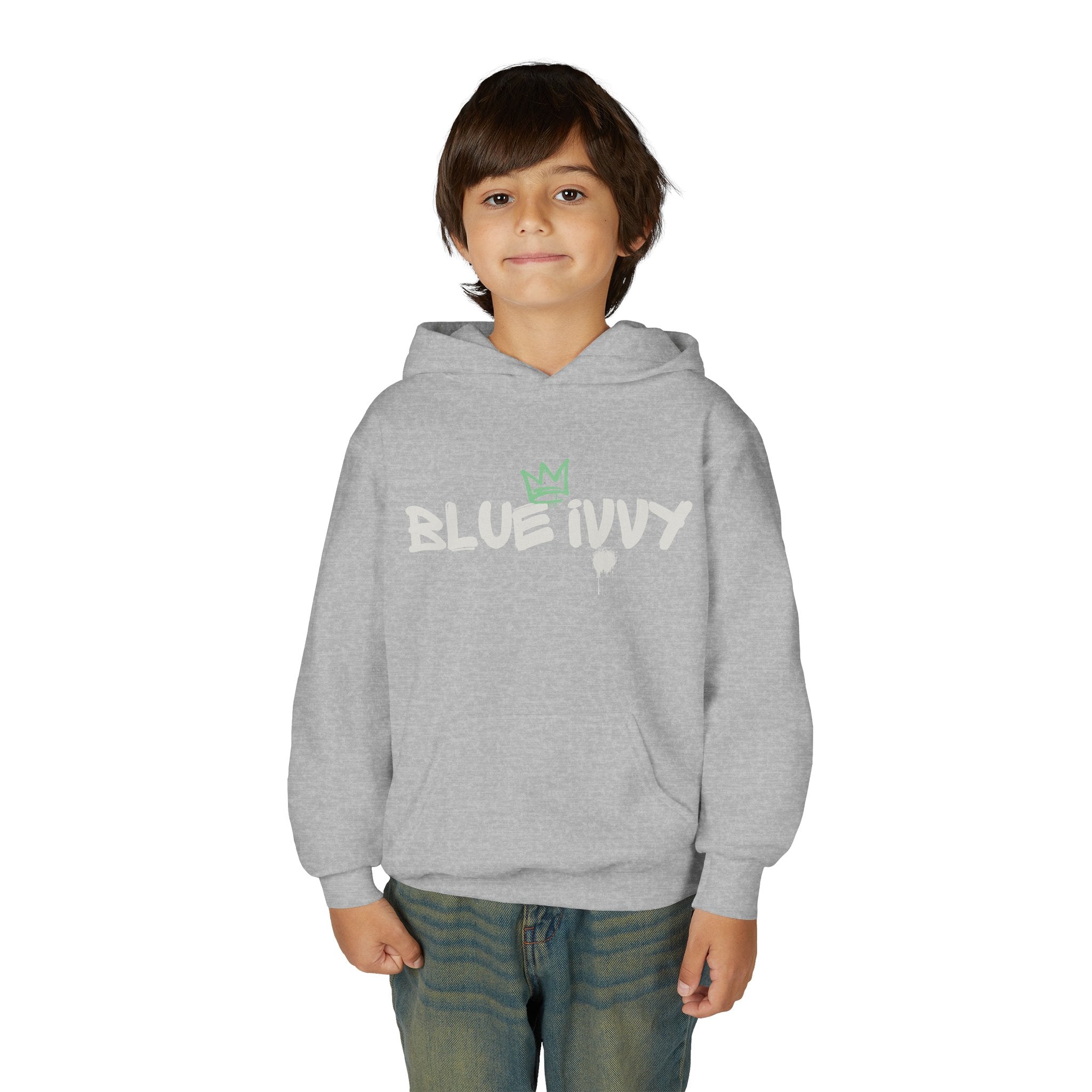 'Blue Ivvy' Crown  Youth Hooded Sweatshirt