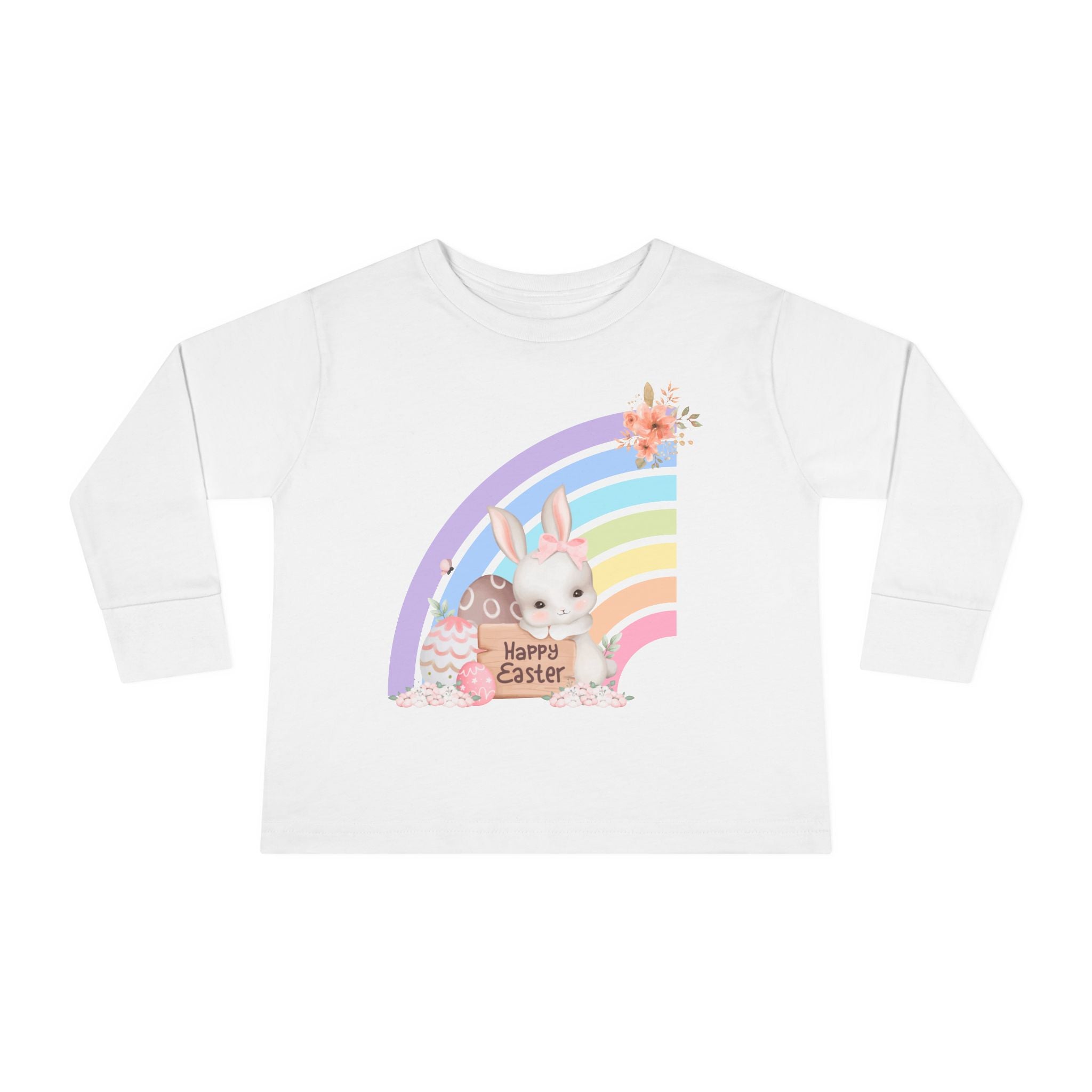 Easter Rainbow Toddler Long Sleeve Tee