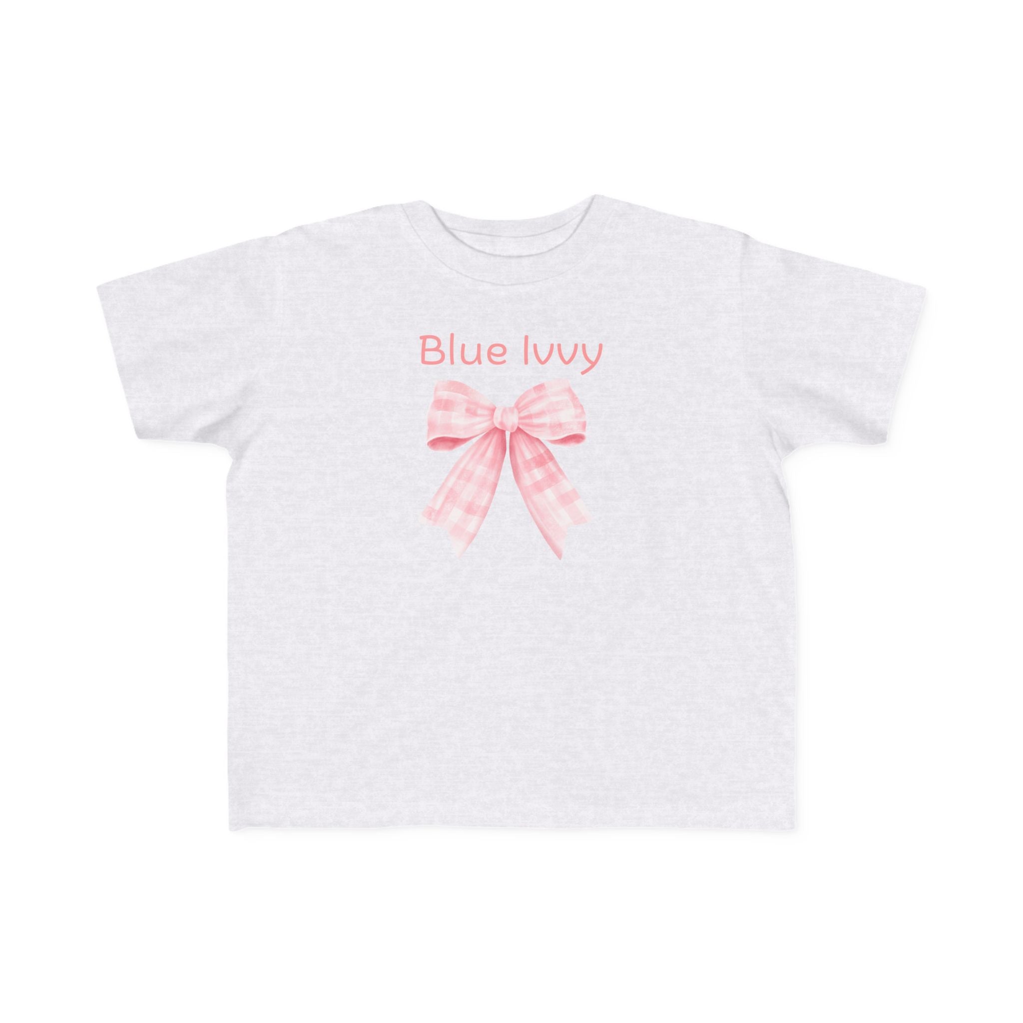 Blue Ivvy Checkered Bow Tee