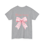 Checkered Bow Cotton Tee