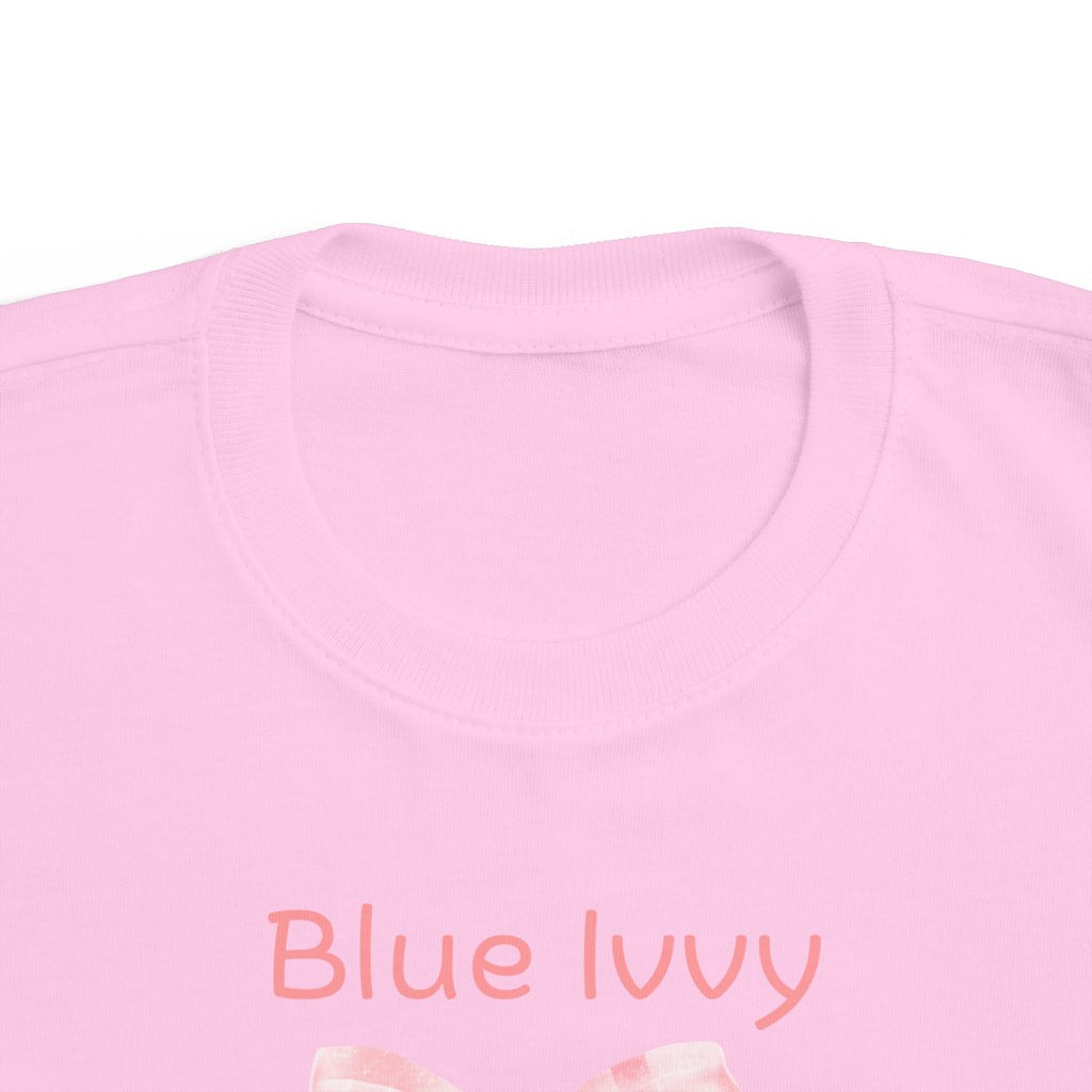 Blue Ivvy Checkered Bow Tee